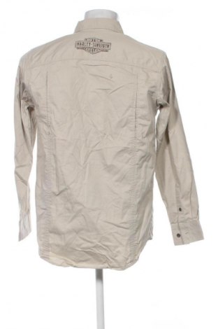 Herrenhemd Harley-Davidson, Größe S, Farbe Beige, Preis 23,99 €