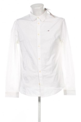 Ανδρικό πουκάμισο Tommy Jeans, Μέγεθος L, Χρώμα Λευκό, Τιμή 74,99 €