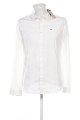 Férfi ing Tommy Jeans, Méret L, Szín Fehér, Ár 31 509 Ft