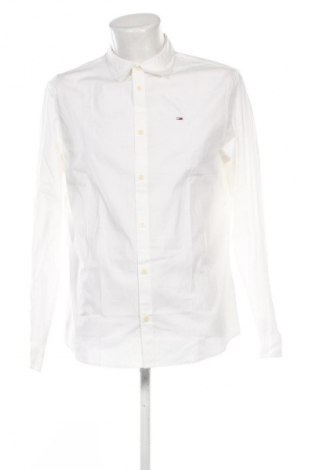 Cămașă de bărbați Tommy Jeans, Mărime L, Culoare Alb, Preț 398,99 Lei