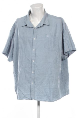 Ανδρικό πουκάμισο Unbranded, Μέγεθος 5XL, Χρώμα Μπλέ, Τιμή 21,99 €
