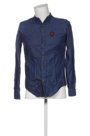 Мъжка риза Zara Man, Размер S, Цвят Син, Цена 34,99 лв.