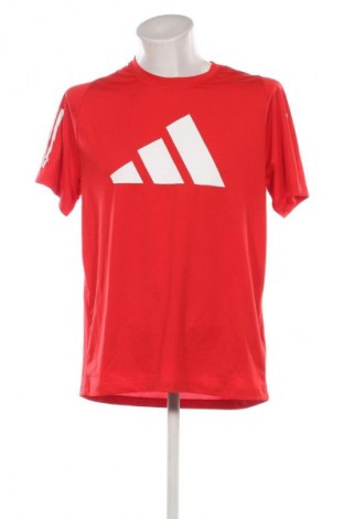 Ανδρικό t-shirt Adidas, Μέγεθος L, Χρώμα Κόκκινο, Τιμή 17,99 €