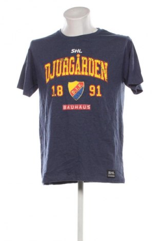 Herren T-Shirt Bauhaus, Größe L, Farbe Blau, Preis 21,99 €
