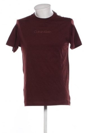 Męski T-shirt Calvin Klein, Rozmiar S, Kolor Brązowy, Cena 72,99 zł