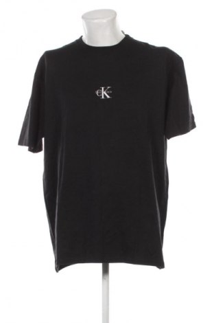 Męski T-shirt Calvin Klein, Rozmiar XXL, Kolor Czarny, Cena 111,99 zł