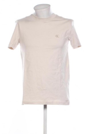 Męski T-shirt Calvin Klein Jeans, Rozmiar S, Kolor Beżowy, Cena 146,99 zł