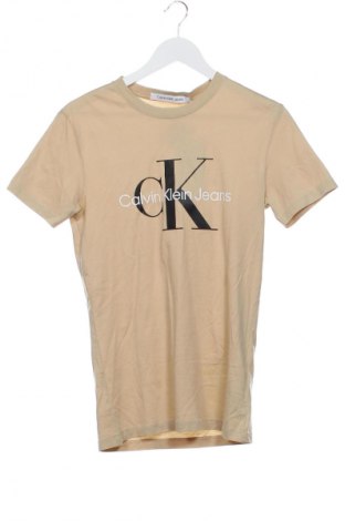 Herren T-Shirt Calvin Klein Jeans, Größe XS, Farbe Beige, Preis 32,99 €