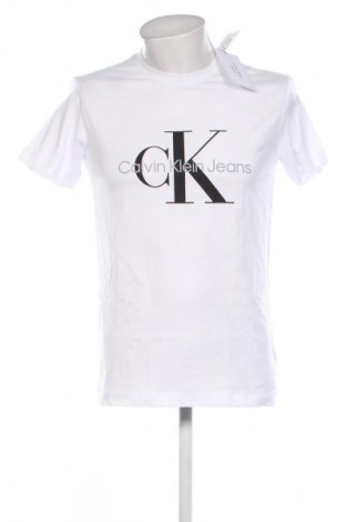 Herren T-Shirt Calvin Klein Jeans, Größe M, Farbe Silber, Preis 32,99 €