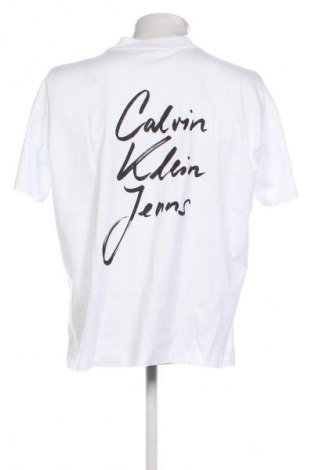Tricou de bărbați Calvin Klein Jeans, Mărime M, Culoare Alb, Preț 278,99 Lei