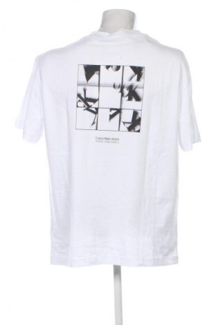 Herren T-Shirt Calvin Klein Jeans, Größe XL, Farbe Weiß, Preis € 33,99