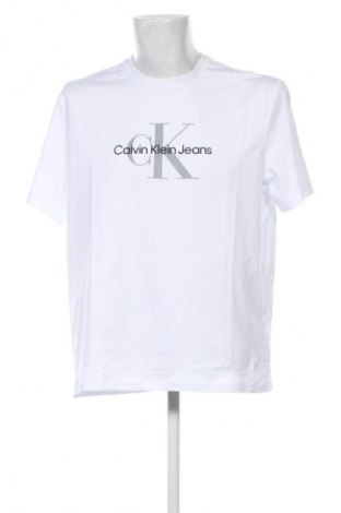 Męski T-shirt Calvin Klein Jeans, Rozmiar L, Kolor Biały, Cena 275,99 zł
