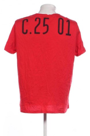 Męski T-shirt Camp David, Rozmiar XXL, Kolor Czerwony, Cena 88,99 zł
