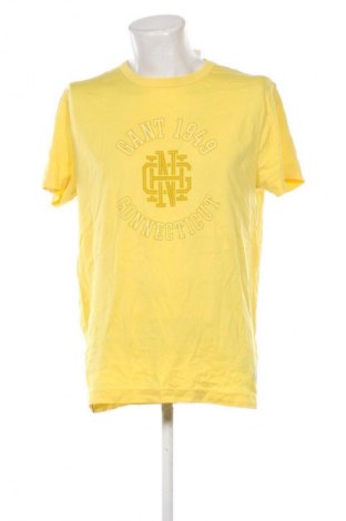 Męski T-shirt Gant, Rozmiar L, Kolor Żółty, Cena 134,99 zł