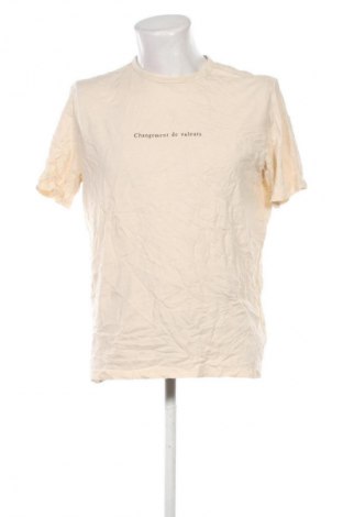 Herren T-Shirt H&M, Größe L, Farbe Beige, Preis 13,99 €
