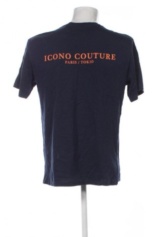 Męski T-shirt ICONO, Rozmiar M, Kolor Niebieski, Cena 62,99 zł