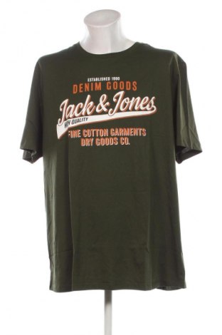 Herren T-Shirt Jack & Jones, Größe 4XL, Farbe Grün, Preis 22,99 €
