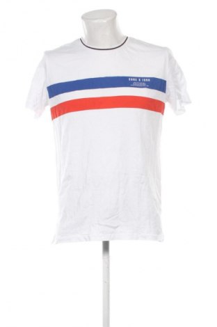 Ανδρικό t-shirt Jack & Jones, Μέγεθος L, Χρώμα Λευκό, Τιμή 8,99 €