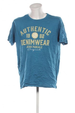 Męski T-shirt Jean Pascale, Rozmiar XXL, Kolor Niebieski, Cena 62,99 zł