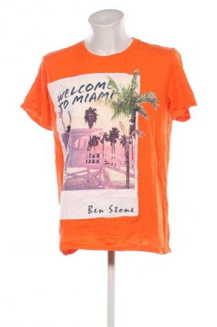 Męski T-shirt Jean Pascale, Rozmiar XL, Kolor Pomarańczowy, Cena 62,99 zł