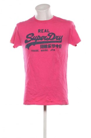 Męski T-shirt Superdry, Rozmiar M, Kolor Różowy, Cena 59,99 zł