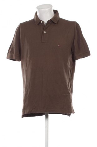 Męski T-shirt Tommy Hilfiger, Rozmiar XL, Kolor Brązowy, Cena 222,99 zł