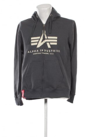 Herren Sweatshirt Alpha Industries, Größe M, Farbe Grau, Preis € 86,99
