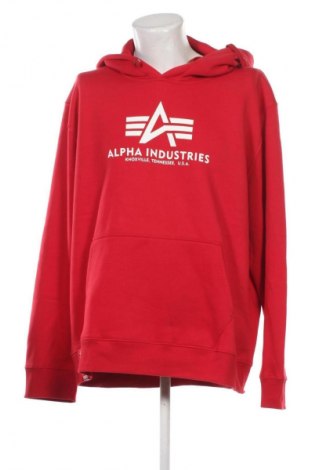 Мъжки суичър Alpha Industries, Размер 4XL, Цвят Червен, Цена 127,11 лв.