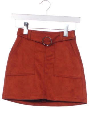 Rock Bershka, Größe XS, Farbe Orange, Preis 13,99 €
