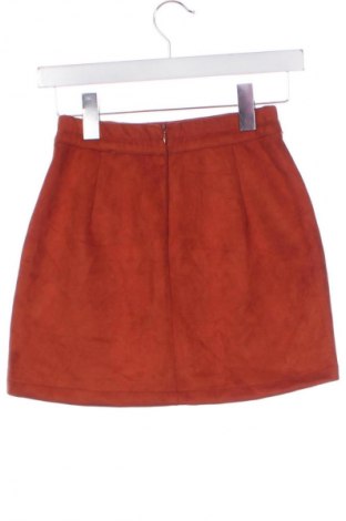 Rock Bershka, Größe XS, Farbe Orange, Preis 13,99 €