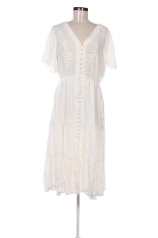 Kleid Superdry, Größe L, Farbe Weiß, Preis 98,99 €