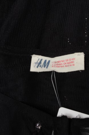 Pulover cu nasturi pentru copii H&M, Mărime 12-13y/ 158-164 cm, Culoare Negru, Preț 69,88 Lei