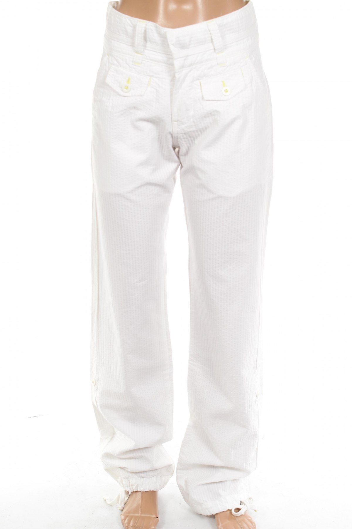 Дамски панталон Woolrich, Размер S, Цвят Бял, Цена 52,00 лв.