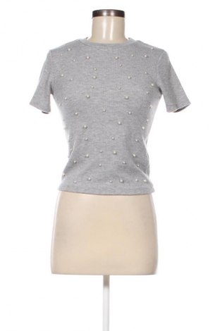 Damen Shirt Bershka, Größe M, Farbe Grau, Preis 2,99 €