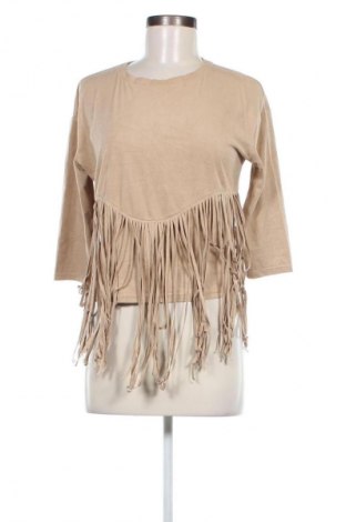 Damen Shirt Bershka, Größe M, Farbe Beige, Preis 3,79 €