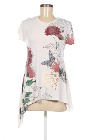 Damen Shirt Desigual, Größe S, Farbe Weiß, Preis € 15,99