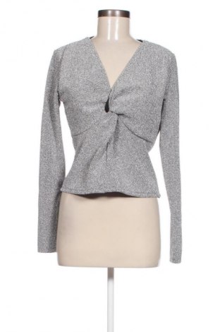 Bluzka damska H&M, Rozmiar L, Kolor Srebrzysty, Cena 33,99 zł