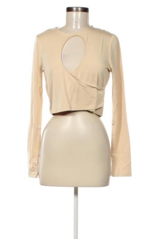 Damen Shirt NA-KD, Größe L, Farbe Beige, Preis 5,99 €