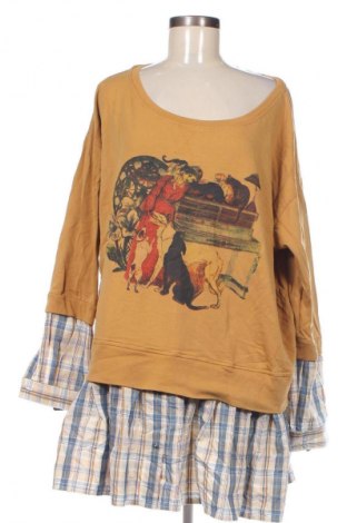 Дамска блуза Venca, Размер 3XL, Цвят Кафяв, Цена 18,05 лв.