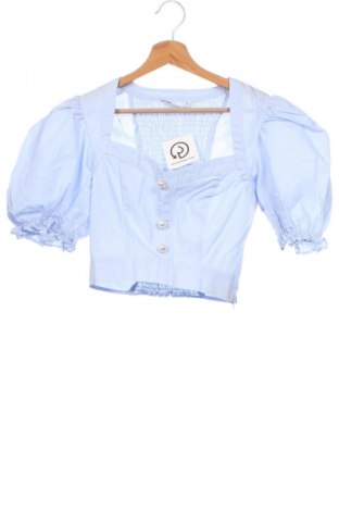 Γυναικεία μπλούζα Zara, Μέγεθος XS, Χρώμα Μπλέ, Τιμή 16,62 €