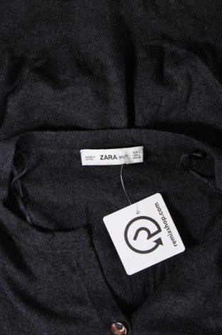 Дамска жилетка Zara Knitwear, Размер L, Цвят Сив, Цена 7,99 лв.