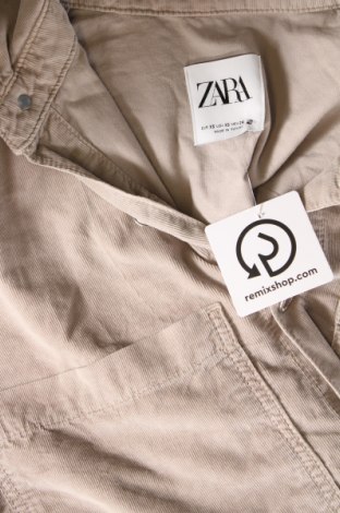 Дамска риза Zara, Размер XS, Цвят Бежов, Цена 12,99 лв.