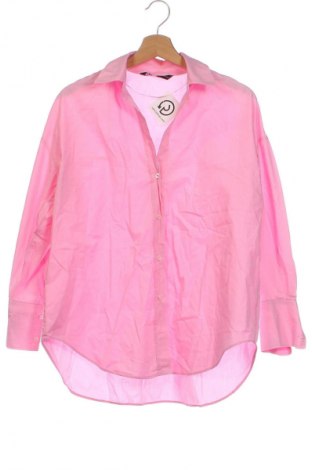 Γυναικείο πουκάμισο Zara, Μέγεθος XS, Χρώμα Ρόζ , Τιμή 24,69 €