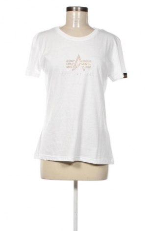 Damen T-Shirt Alpha Industries, Größe M, Farbe Weiß, Preis 14,99 €