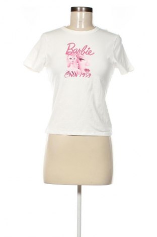 Γυναικείο t-shirt Barbie, Μέγεθος M, Χρώμα Λευκό, Τιμή 7,37 €
