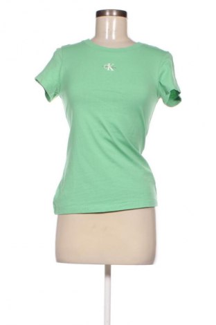 Damski T-shirt Calvin Klein Jeans, Rozmiar XS, Kolor Zielony, Cena 217,99 zł