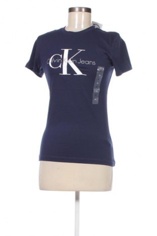 Tricou de femei Calvin Klein Jeans, Mărime XS, Culoare Albastru, Preț 113,99 Lei