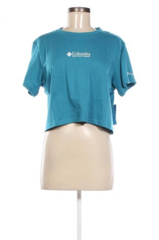 Γυναικείο t-shirt Columbia, Μέγεθος L, Χρώμα Μπλέ, Τιμή 14,99 €