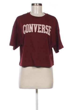 Γυναικείο t-shirt Converse, Μέγεθος M, Χρώμα Κόκκινο, Τιμή 17,99 €