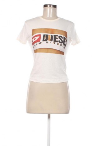 Damen T-Shirt Diesel, Größe S, Farbe Weiß, Preis 37,63 €